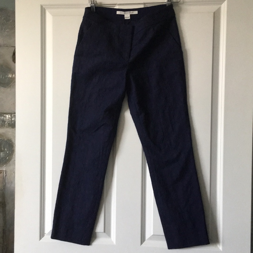Gently used DVF navy blue pants